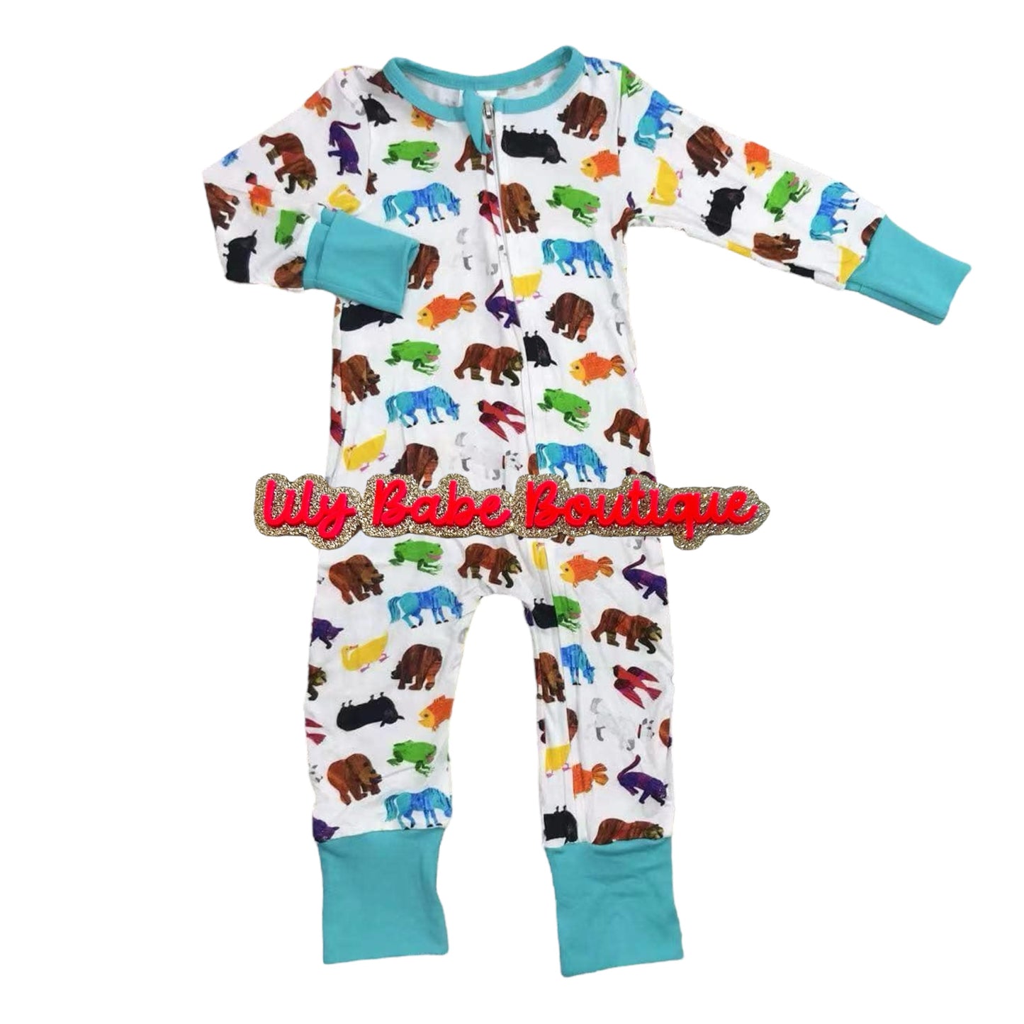 Brown Bear Bamboo Zippie