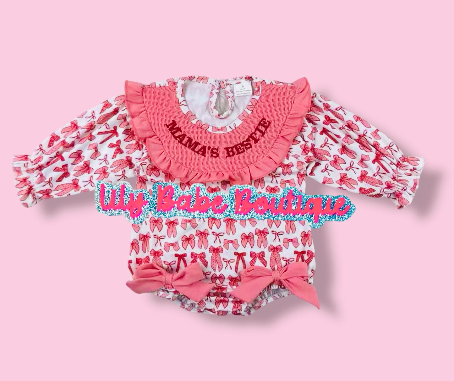 Mamas Bestie Bib Onesie