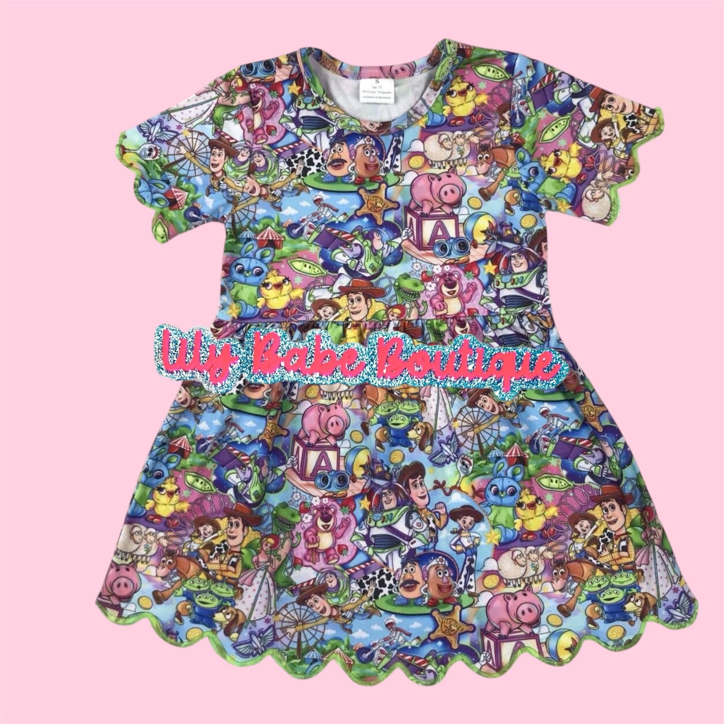 Scalloped Howdy Dress