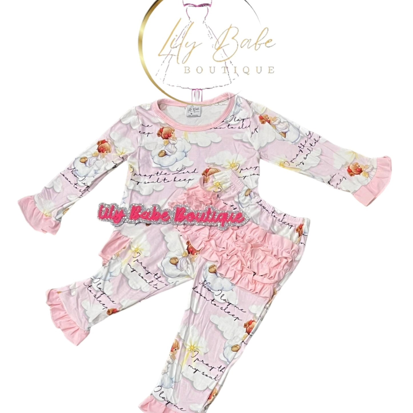 Precious Moments Frill 2 Piece Bamboo Set
