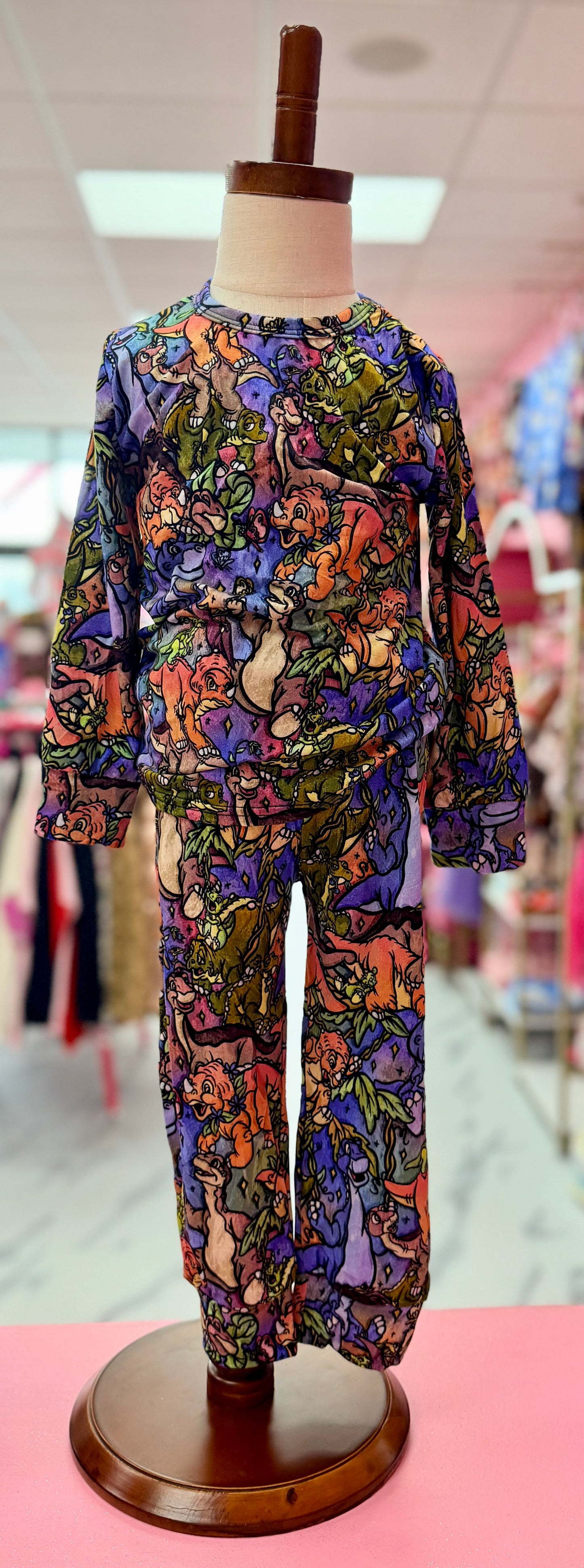 Dinosaur college bamboo 2 piece