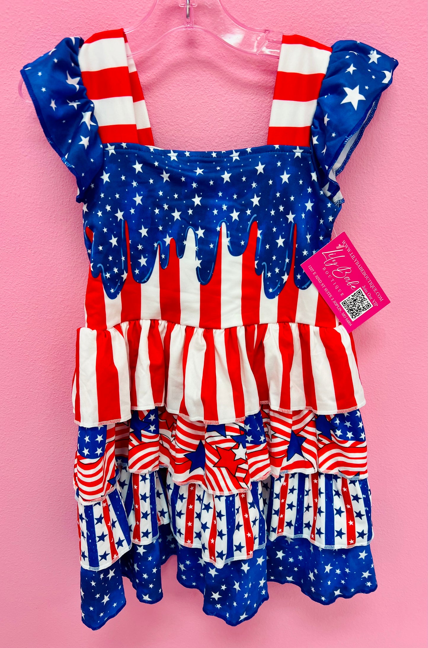 Dripping USA Layers Dress