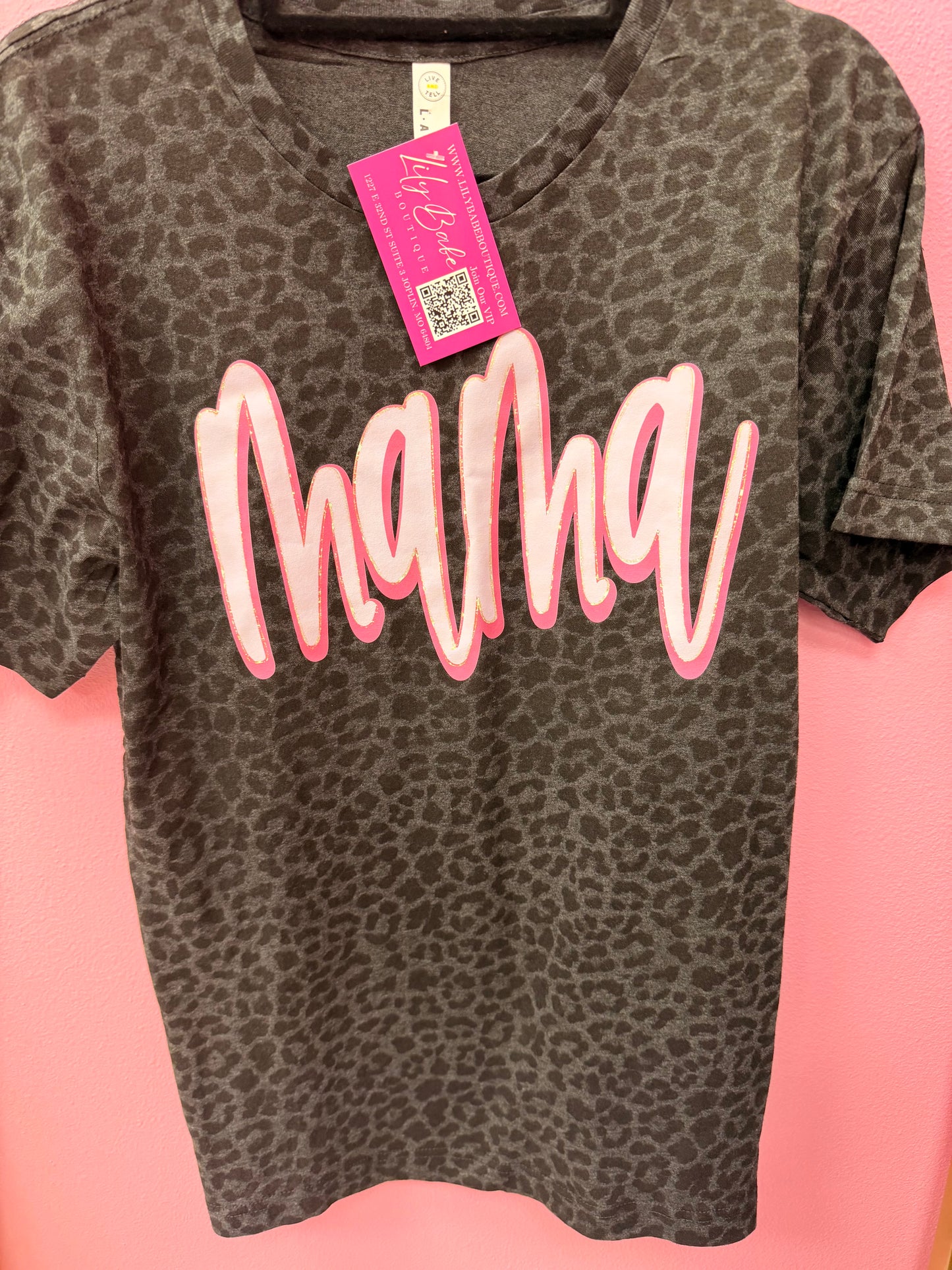 Adult Mama BlkLpd Tee