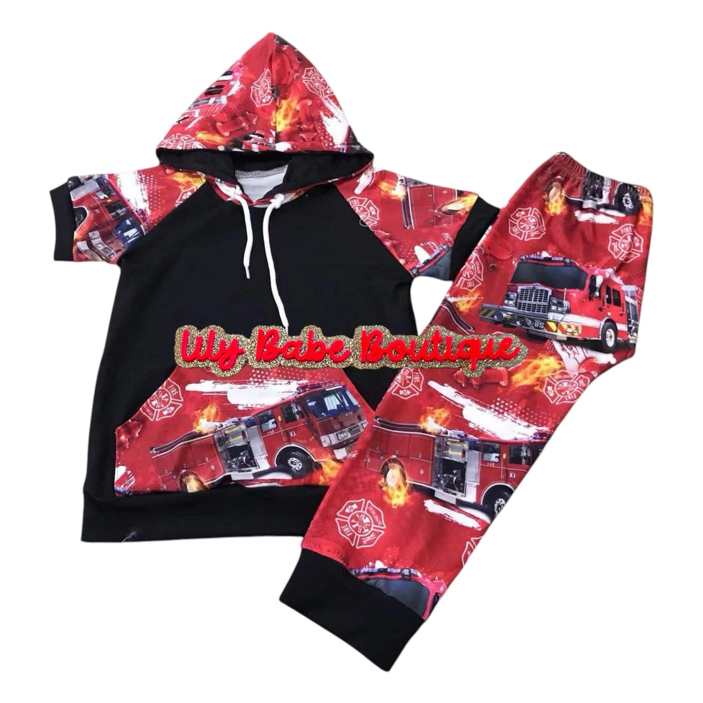 Fire Truck 2 Piece Set