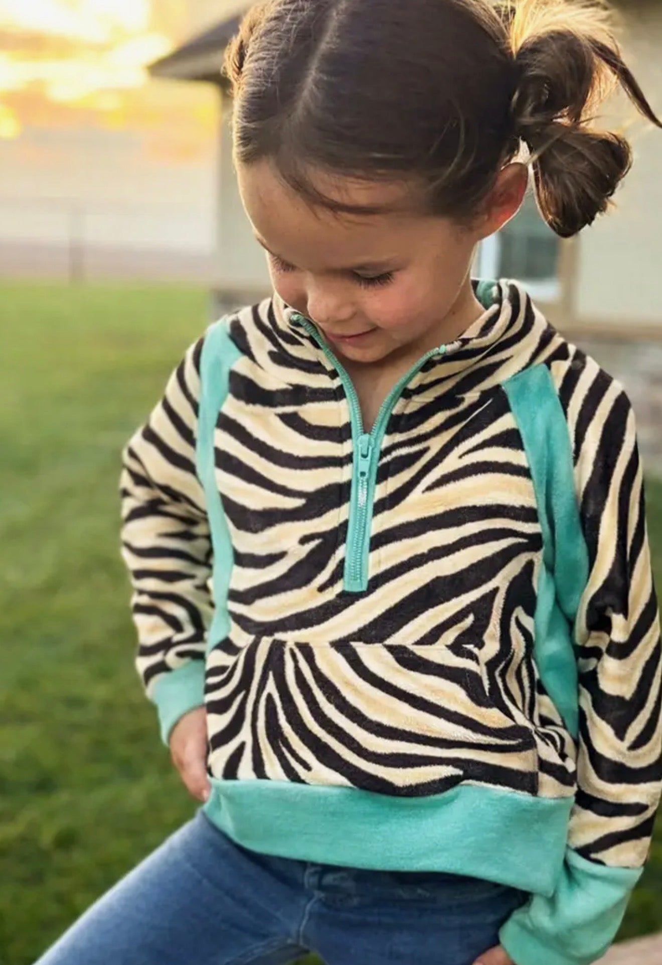 Child’s Zebra Luxe Pullover