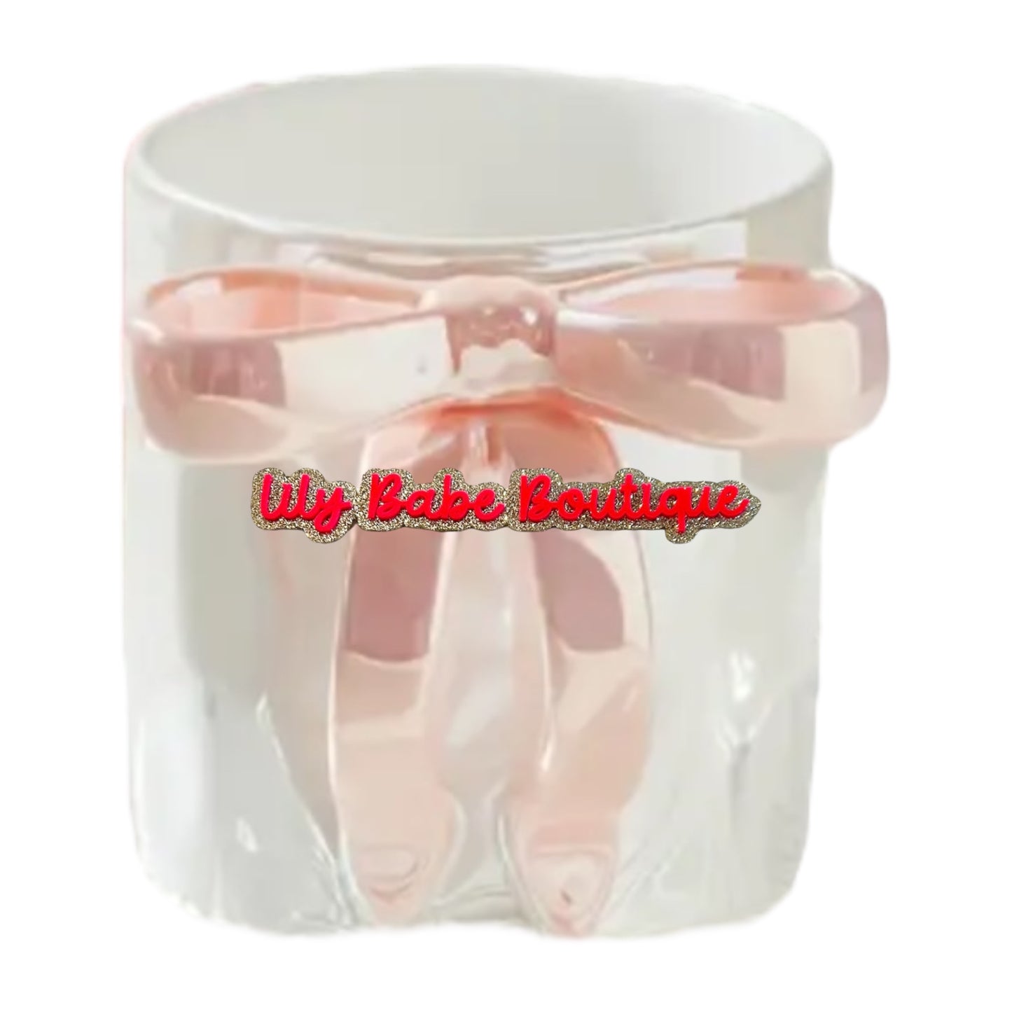 Ceramic Iridescent Bow Mug