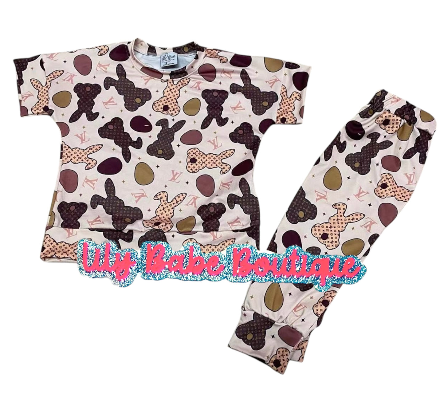 Brown Bunny Lounge Set