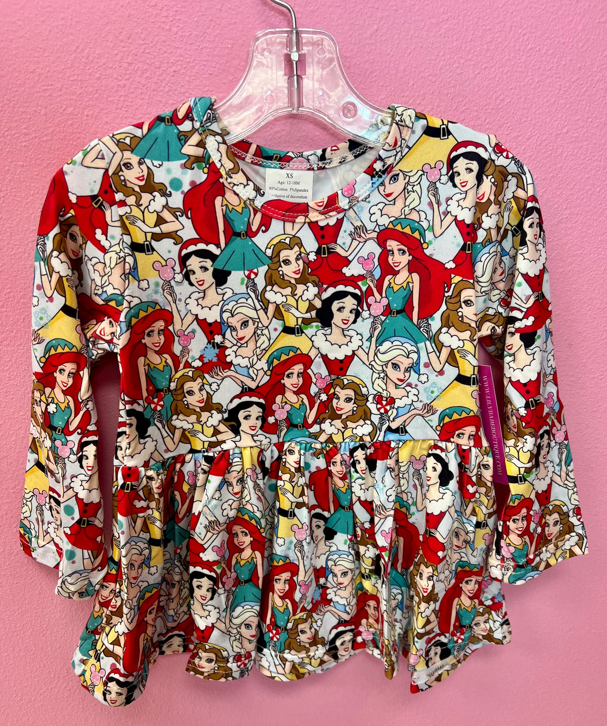 Holiday Princesses Peplum Top