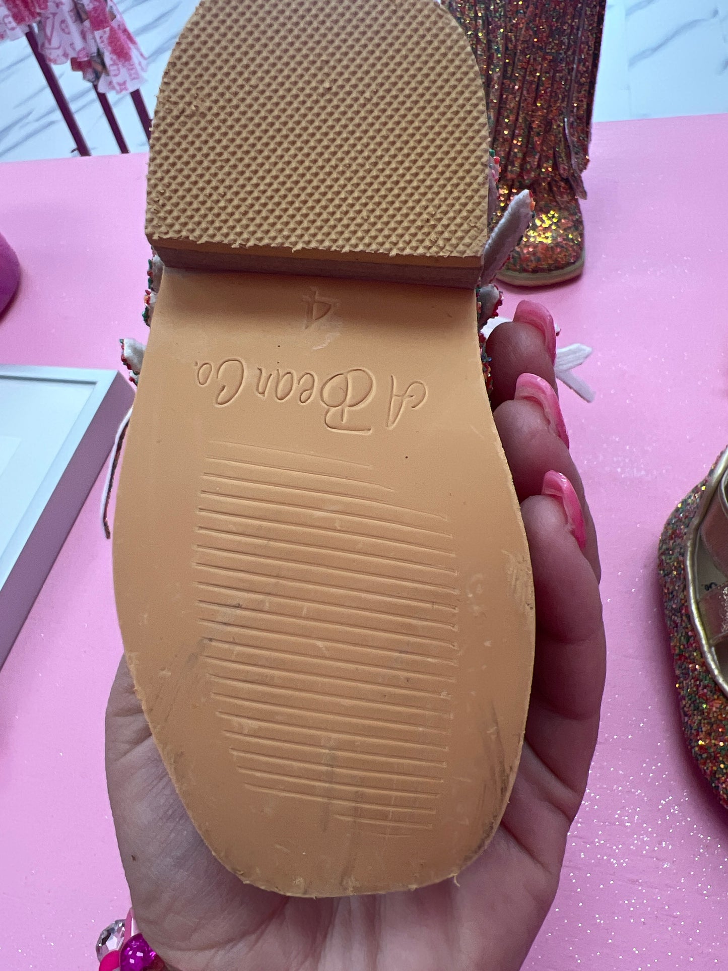 Multi Glitter Boots 4C