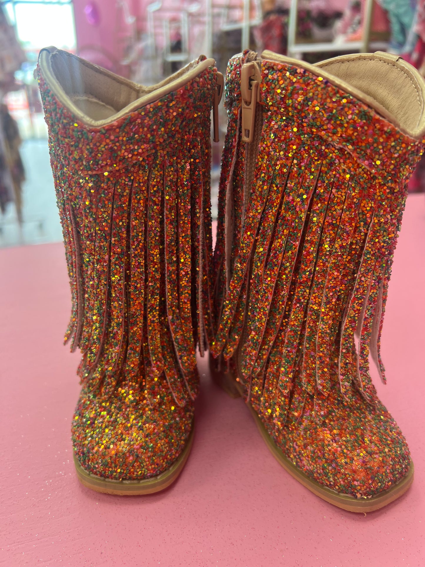 Multi Glitter Boots 4C