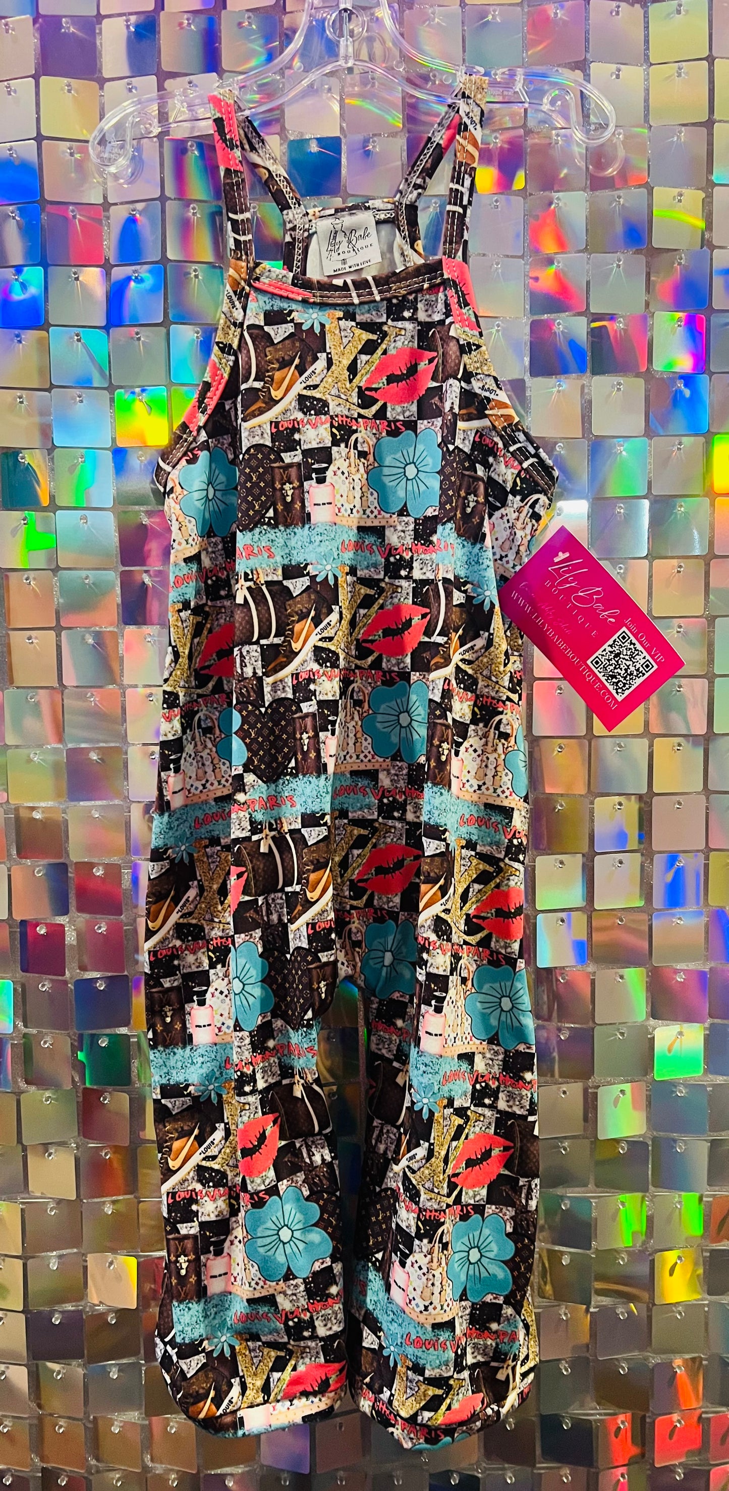 Spring Boujee Romper (Bow Included)