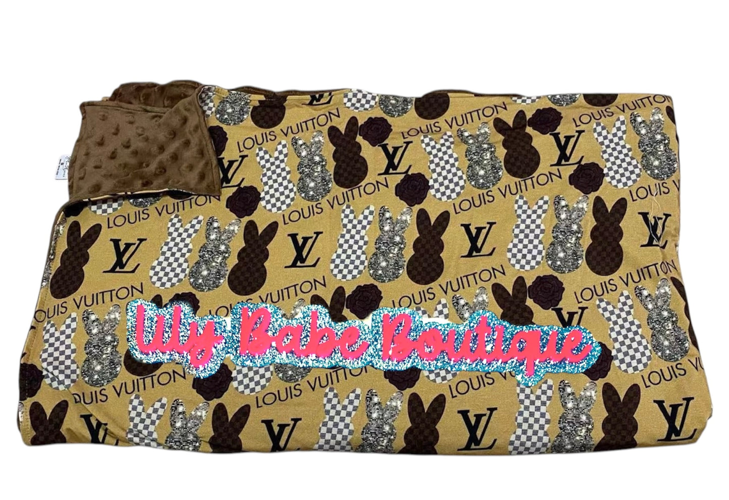 Adult Brown Bunny Bamboo Blanket