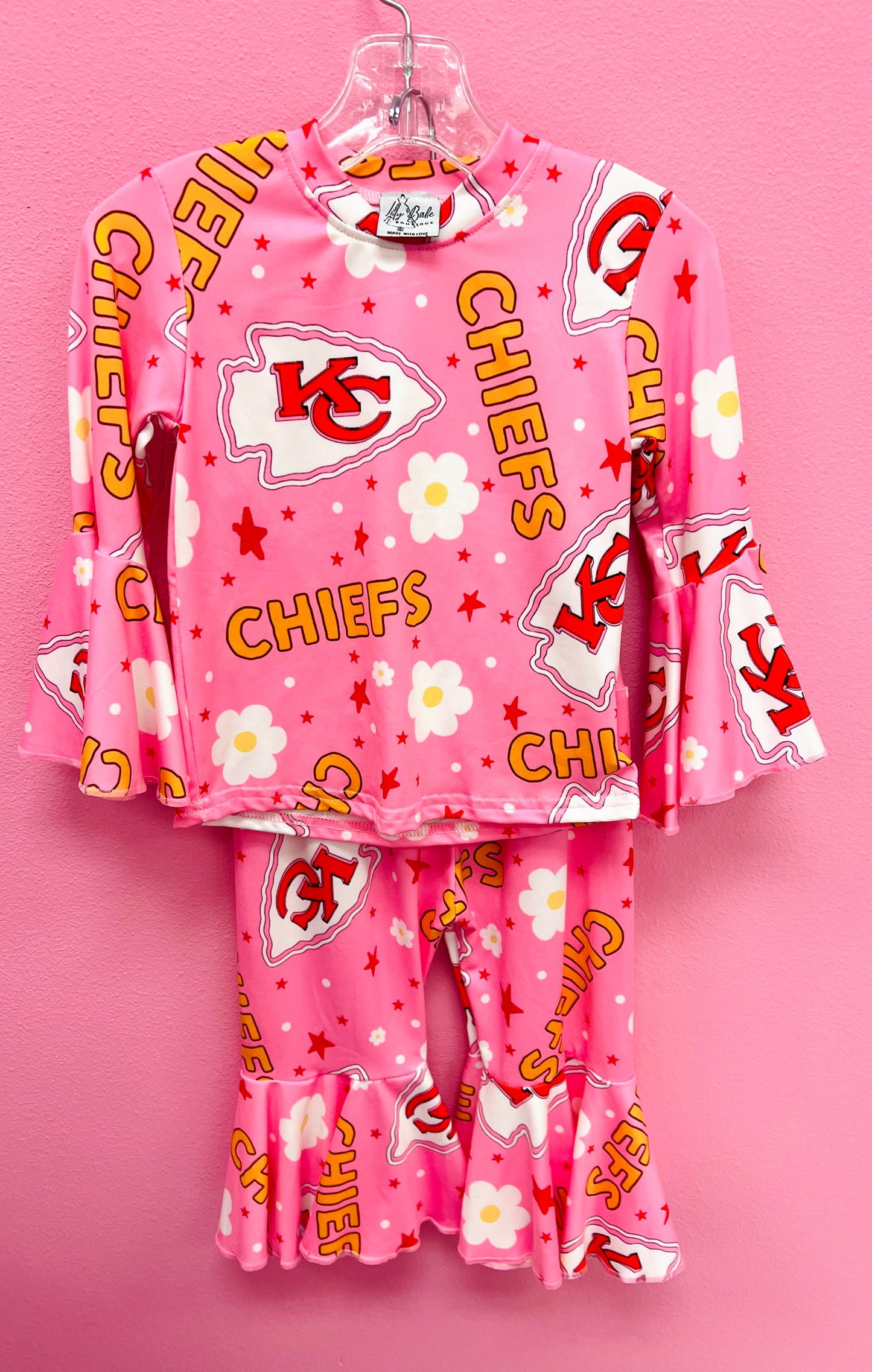 KC Pink Floral Bells 2 Piece