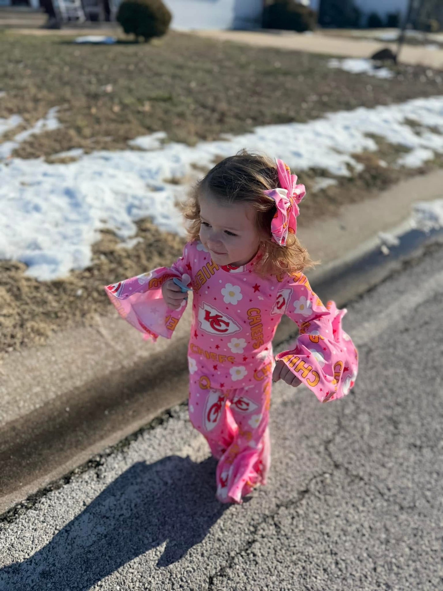 KC Pink Floral Bells 2 Piece