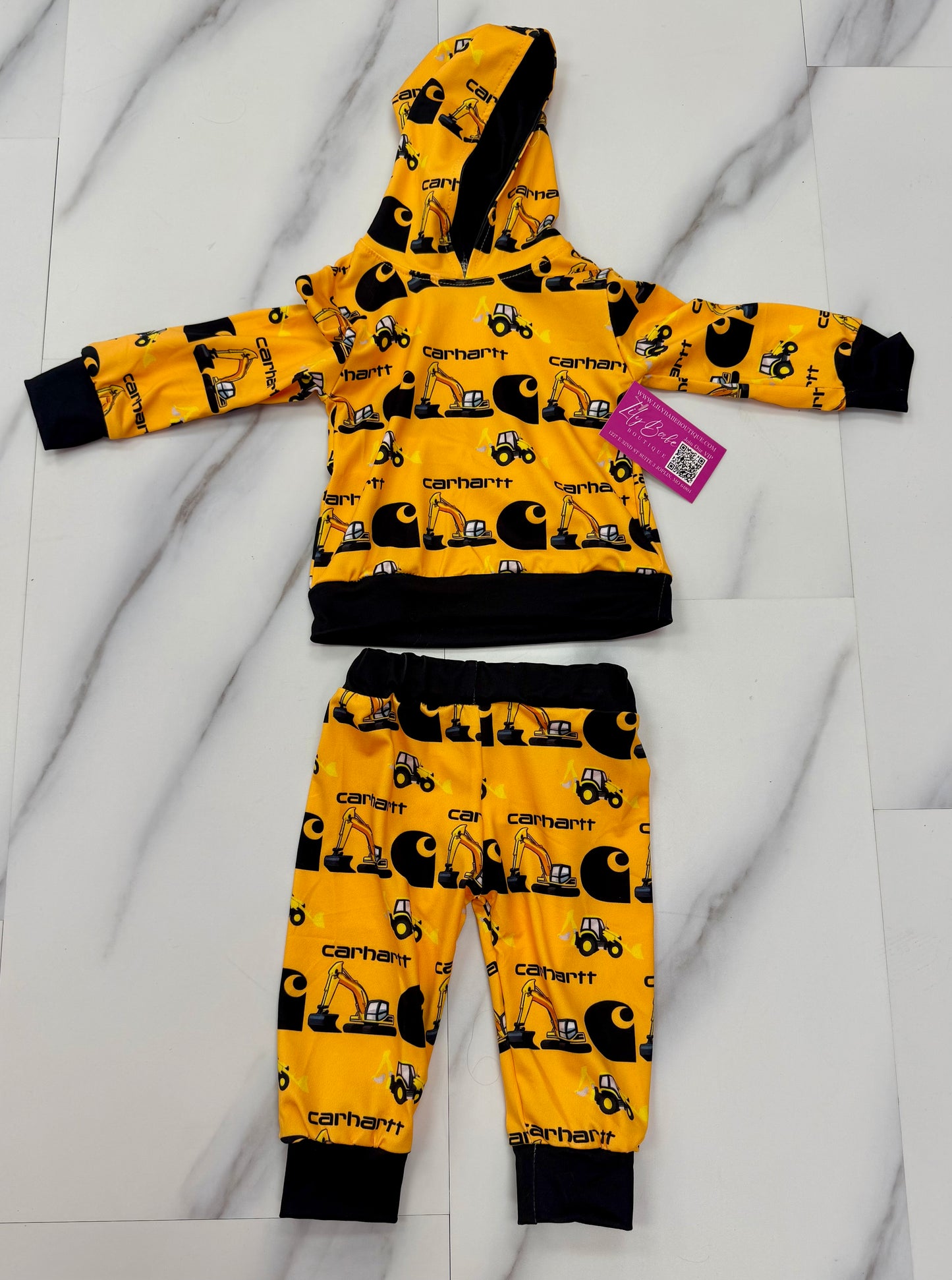 Yellow CH Excavator 2 Piece