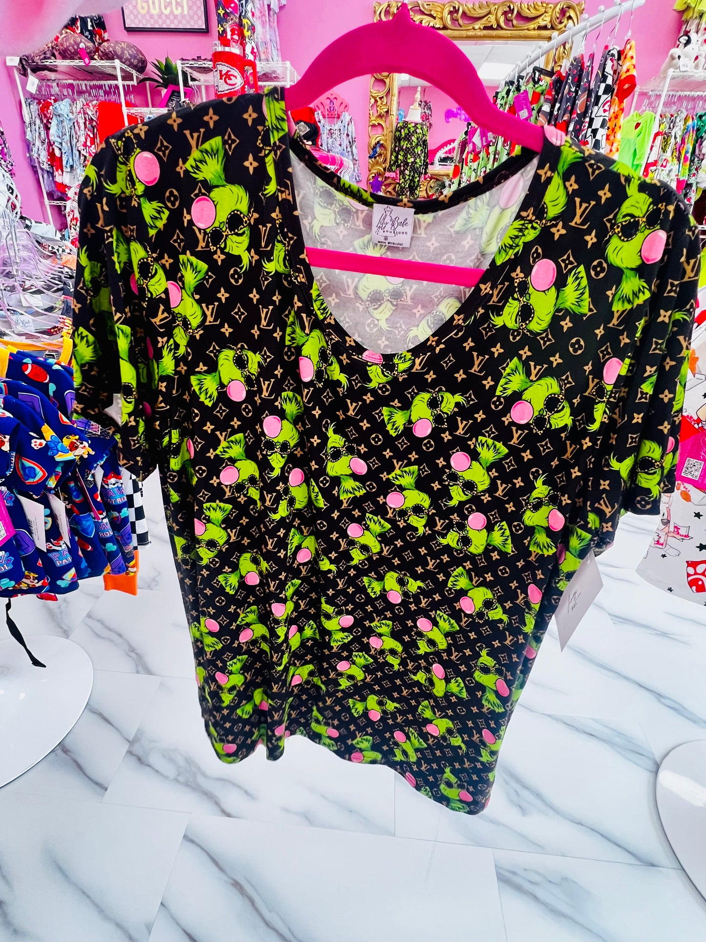 Women’s Bubblegum Brown Bamvoo 2 Pc Lounge Set