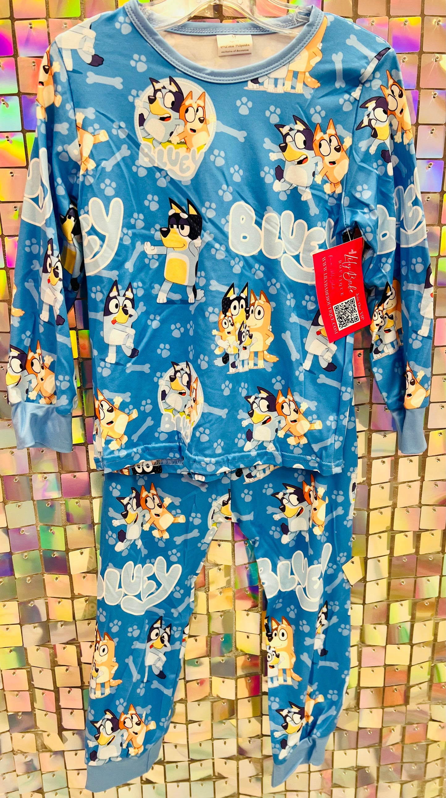 Blue Basic Dog Boy 2 Piece Set