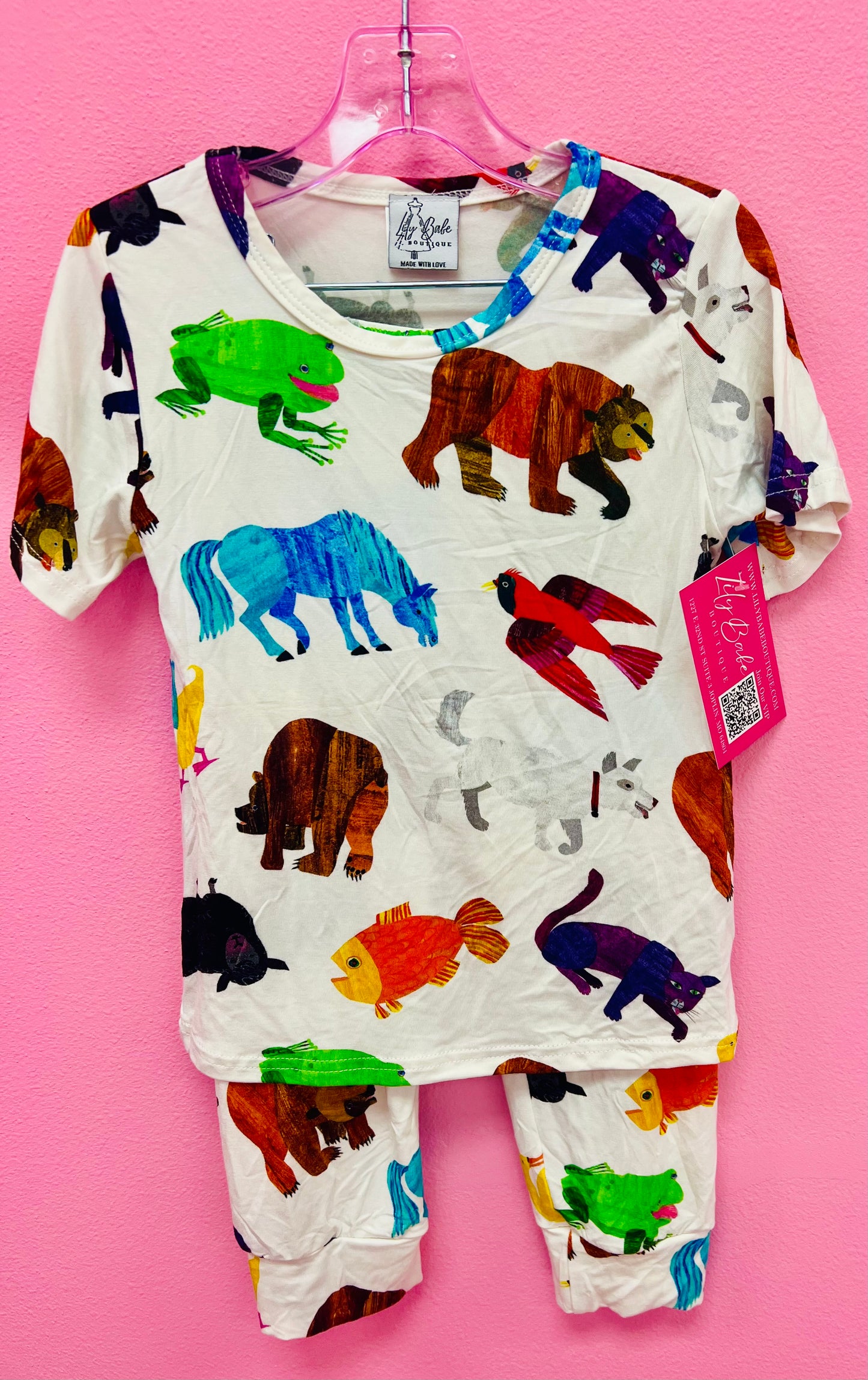 Bear Characters Bamboo 2 Piece