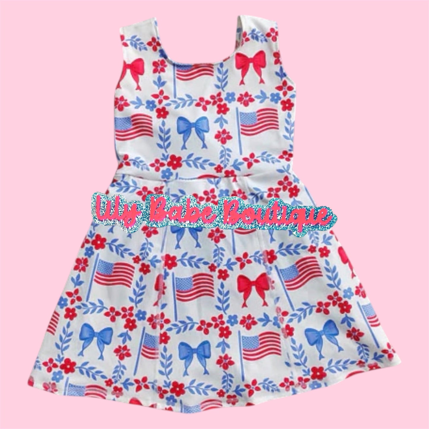 USA Bow Yoga Dress