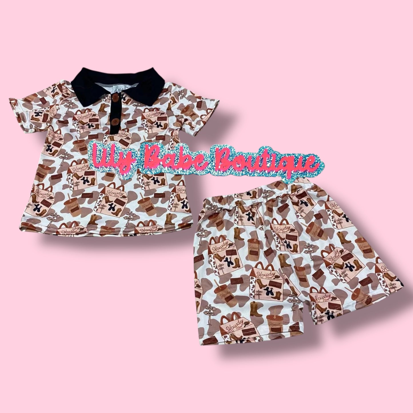 Western Howdy Meal Collared 2 Piece