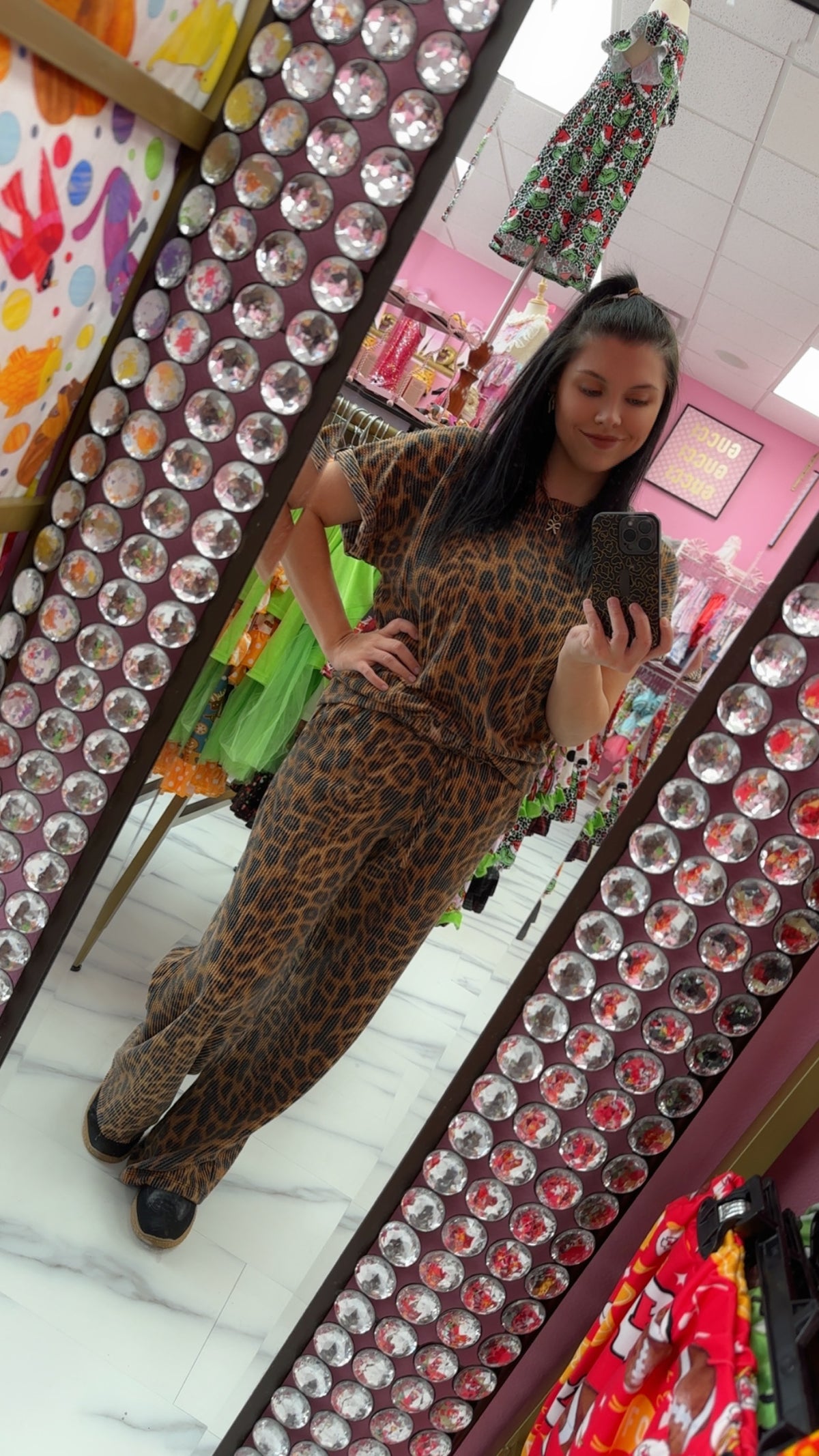 Women’s Blakely Cheetah Ribbed Lounge Set
