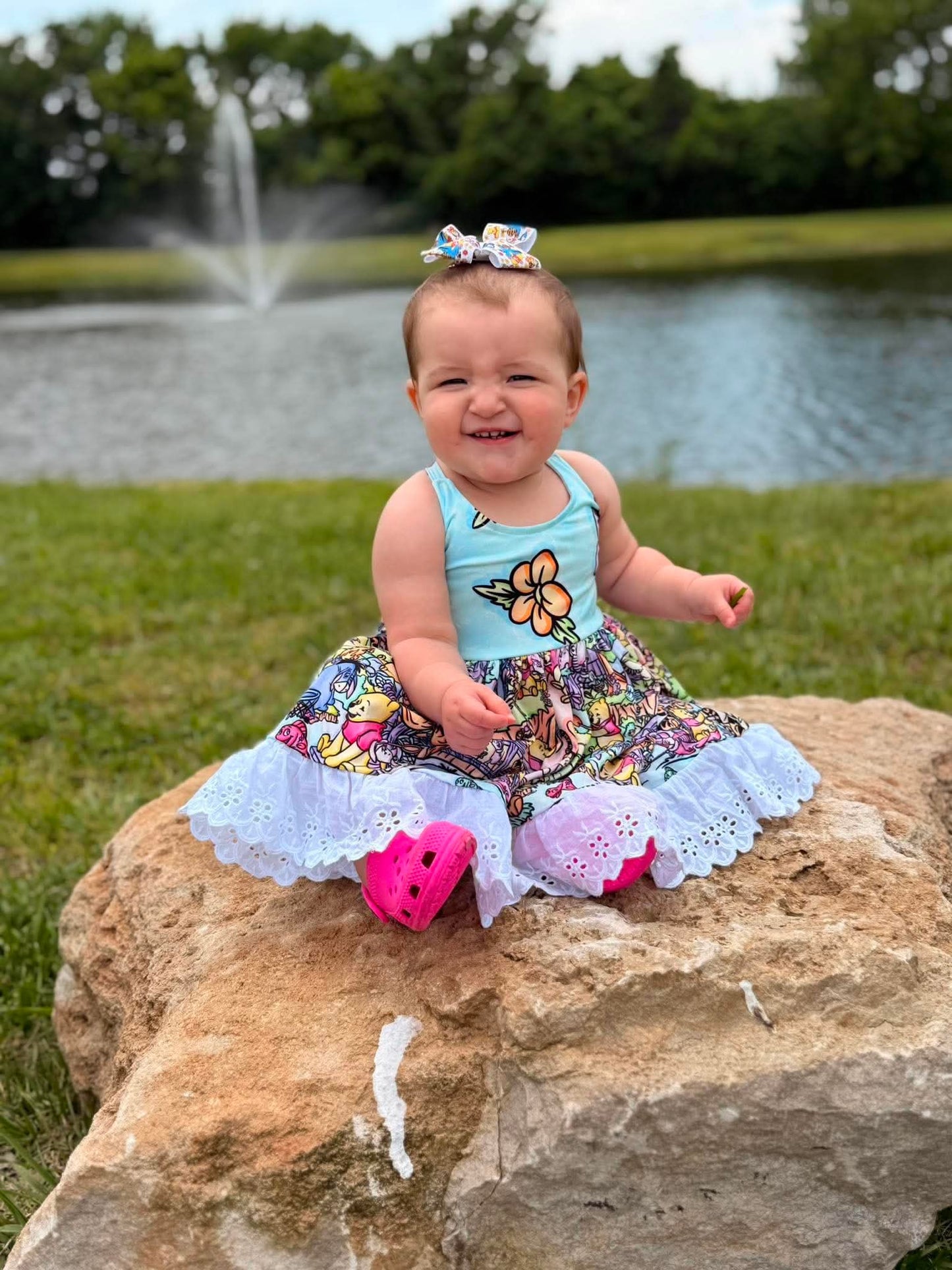 Spring Bear Lace Dress