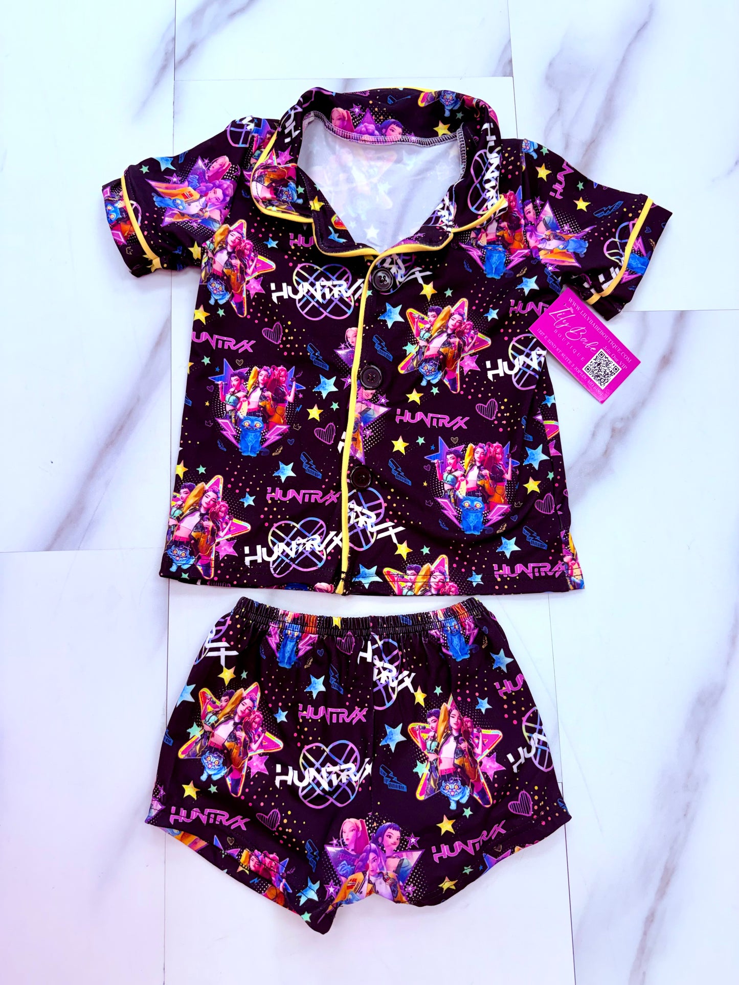 Hunters Black Button Up Jammies