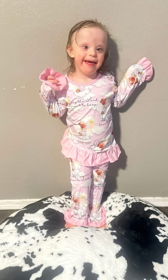 Precious Moments Frill 2 Piece Bamboo Set