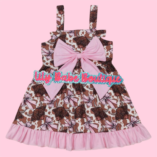 Highland Pink Bow Dress