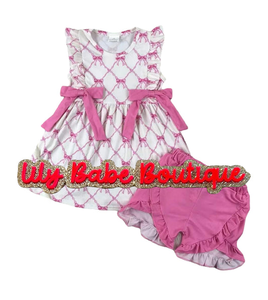 Coquette Bows Flutter Top & Shorts