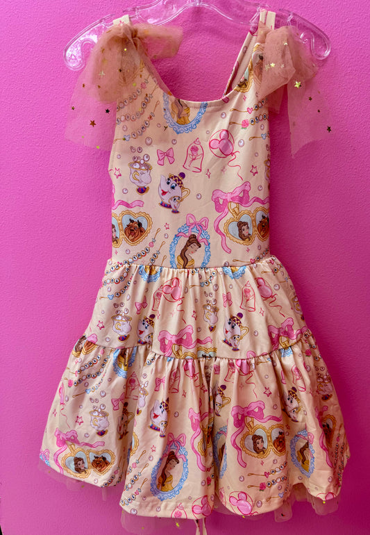Rose Princess Lace Up Dress