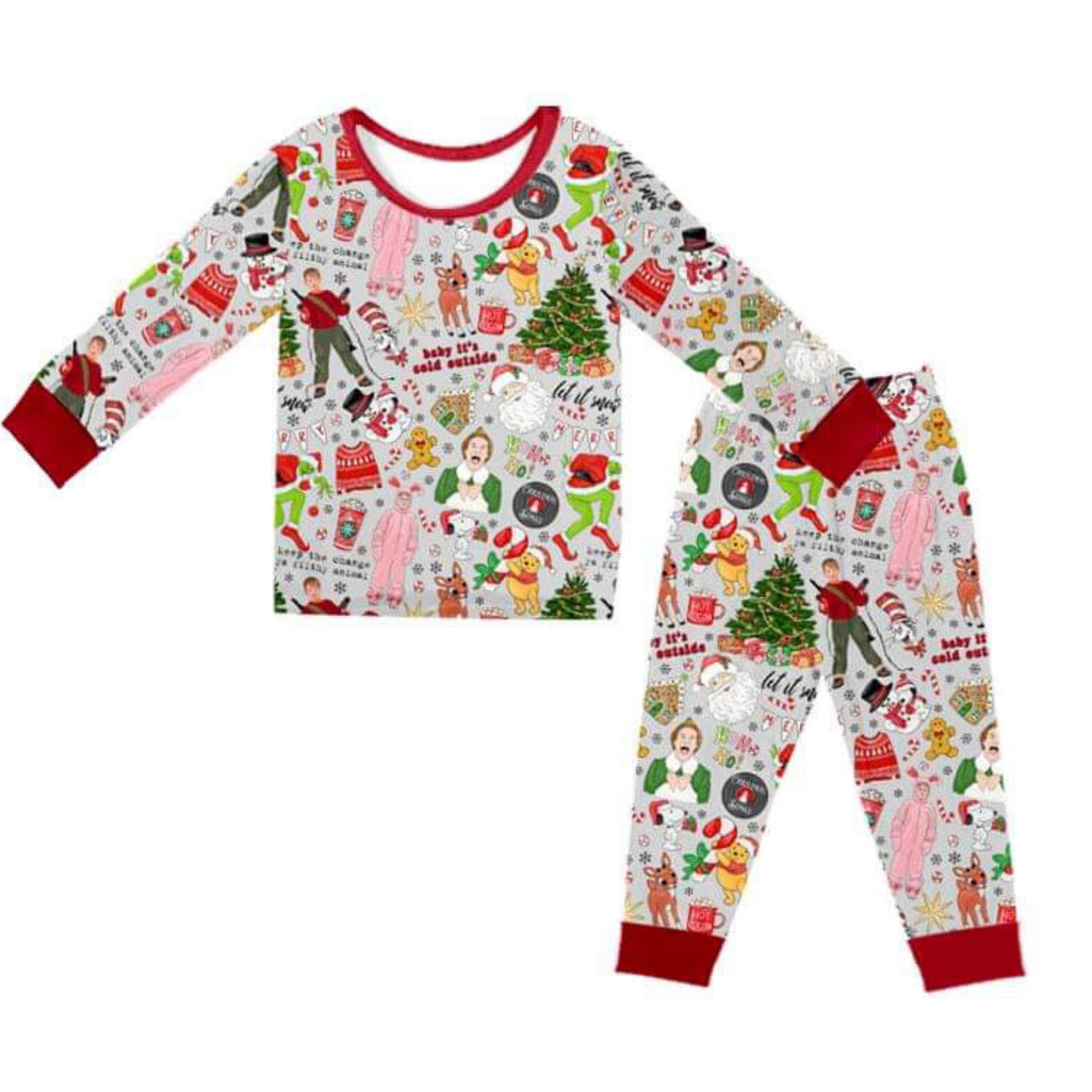 Holiday Movie Mashup Bamboo 2 Piece Set
