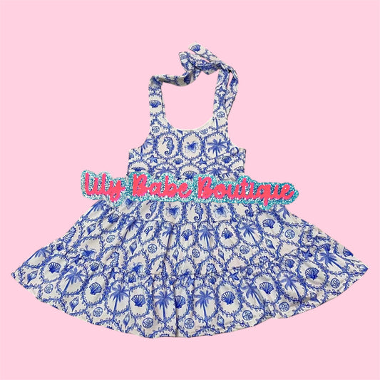 Beach Shell Tiered Dress