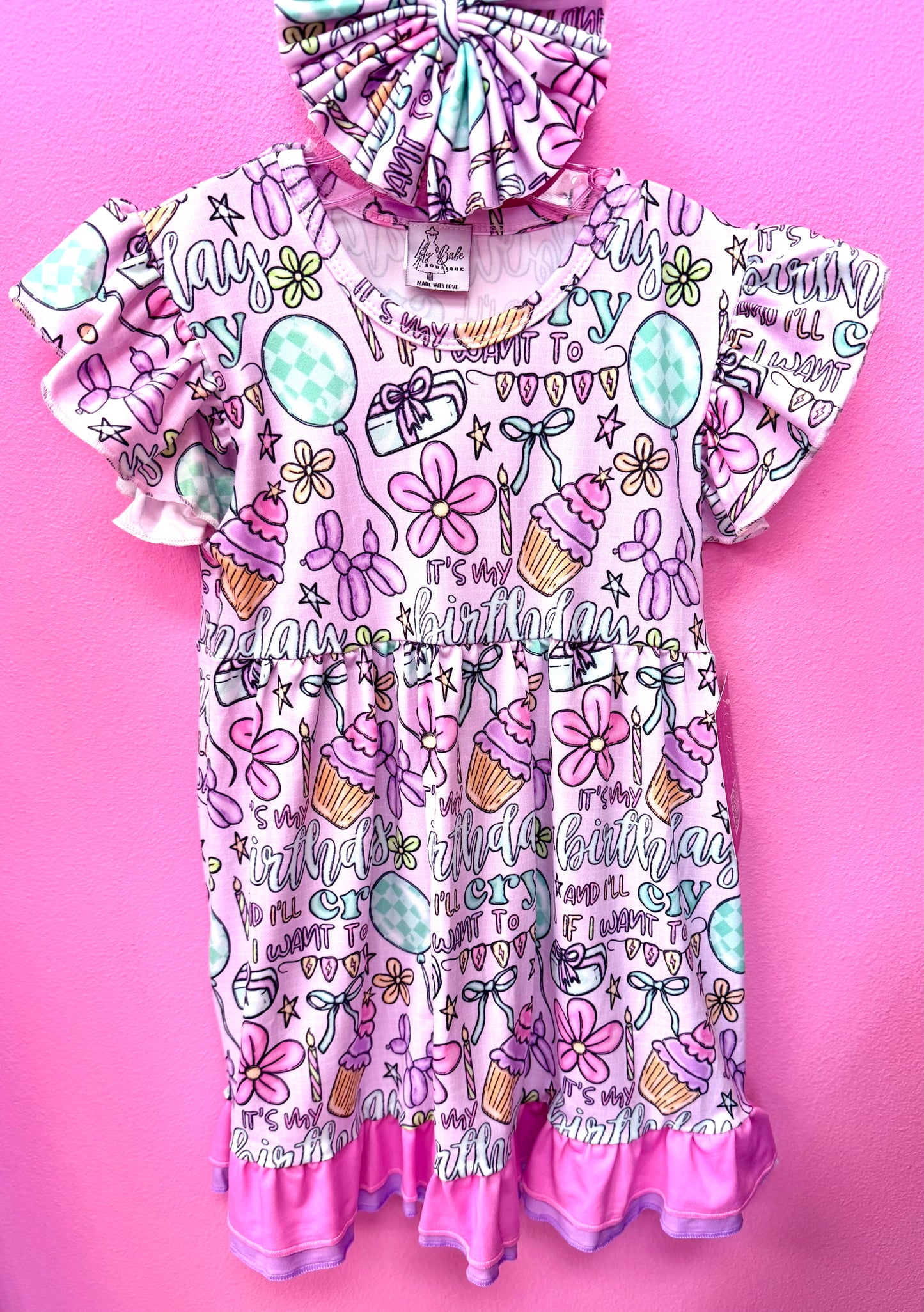 Pastel Birthday Twirl Dress
