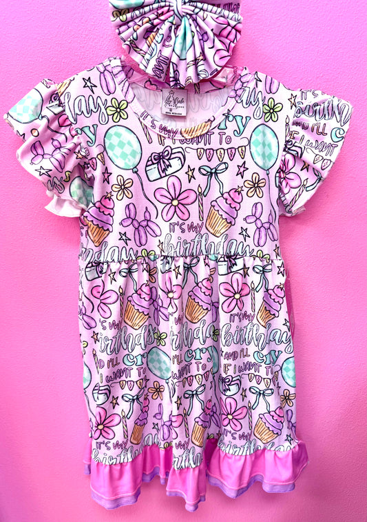 Pastel Birthday Twirl Dress