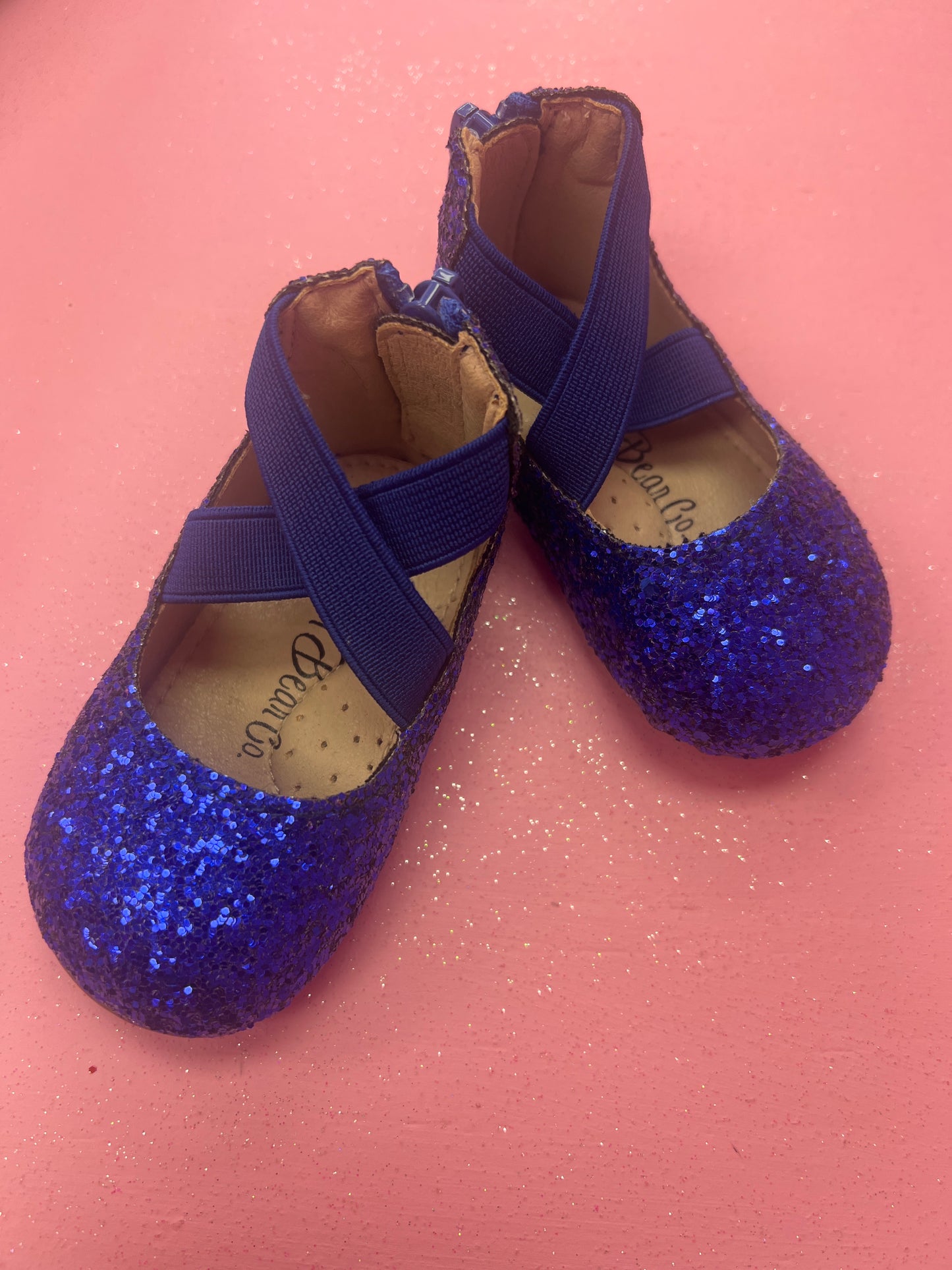 Glitter Ballerina Flats - Blue