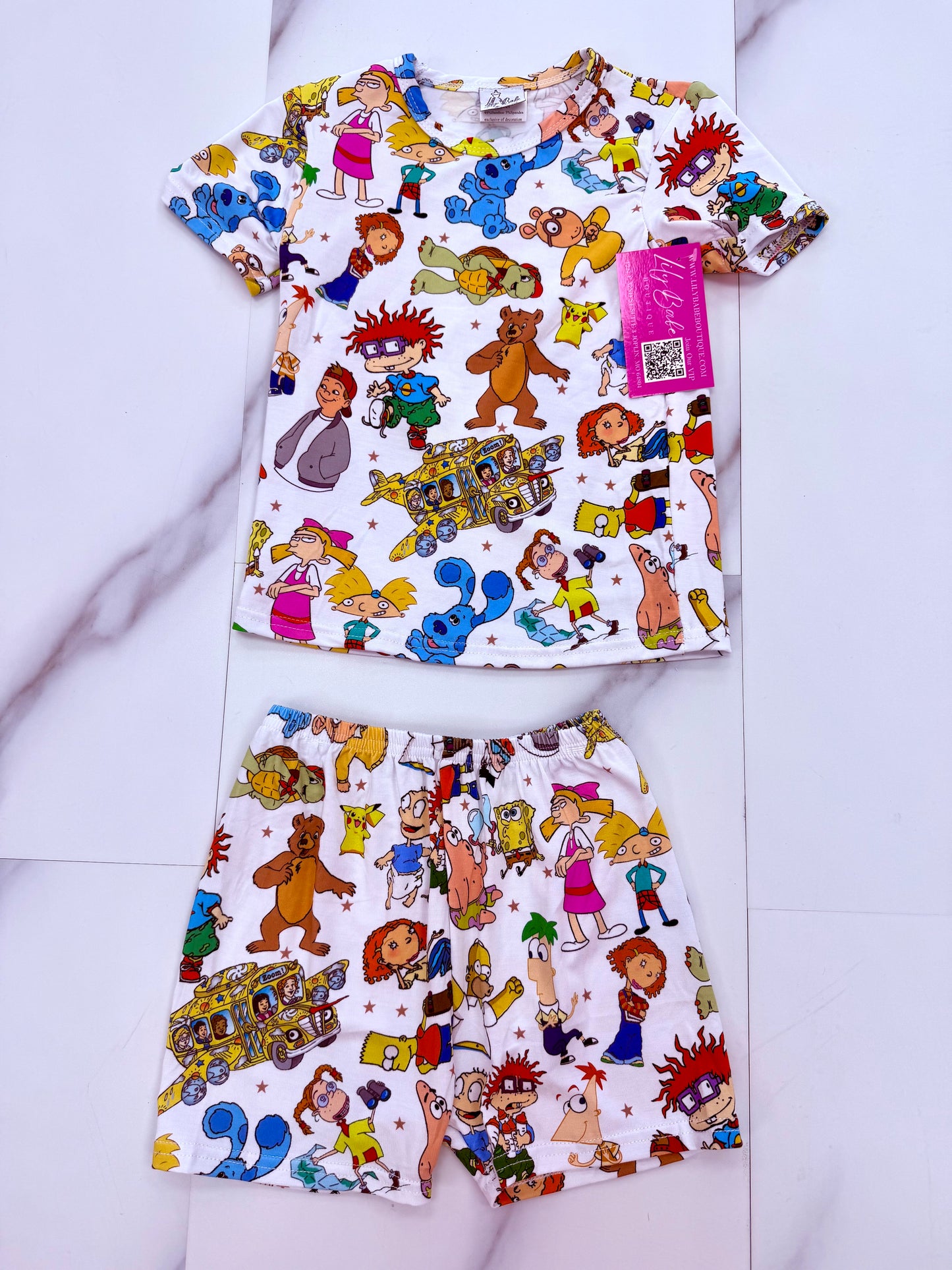 90’s Toons Bamboo 2 Pc