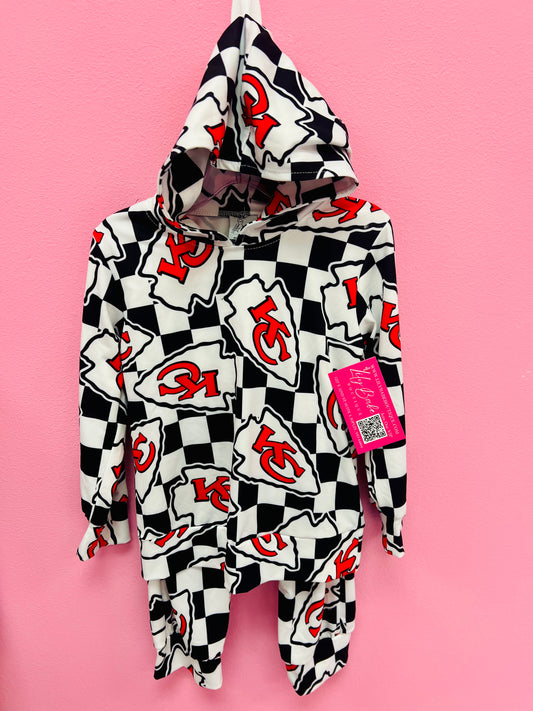 Checkered KC Long Sleeve 2Pc Set