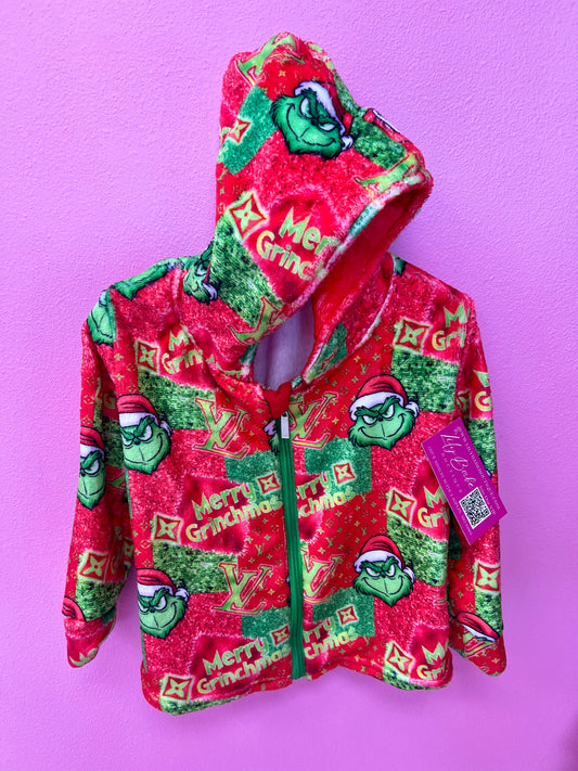 Plush Mean Green Guy Zip