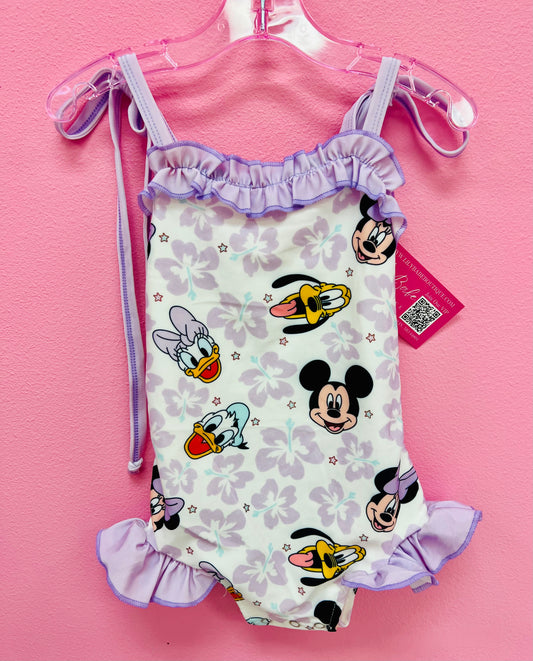 Mouse Dog Hibiscus 1 PC Swimsuit