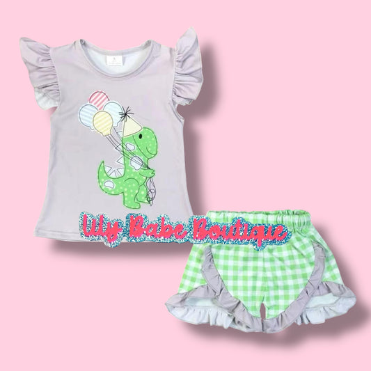 Dino Birthday Frills 2 Pc