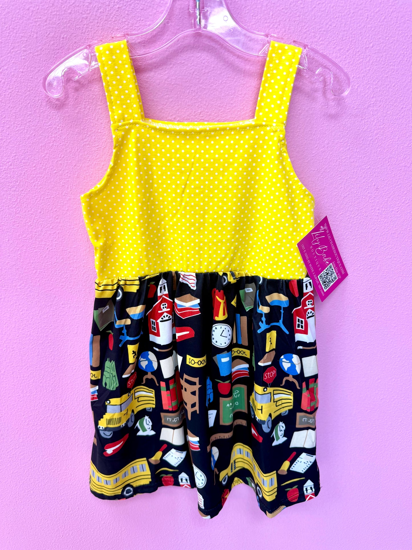 Yellow Chalkboard Dress