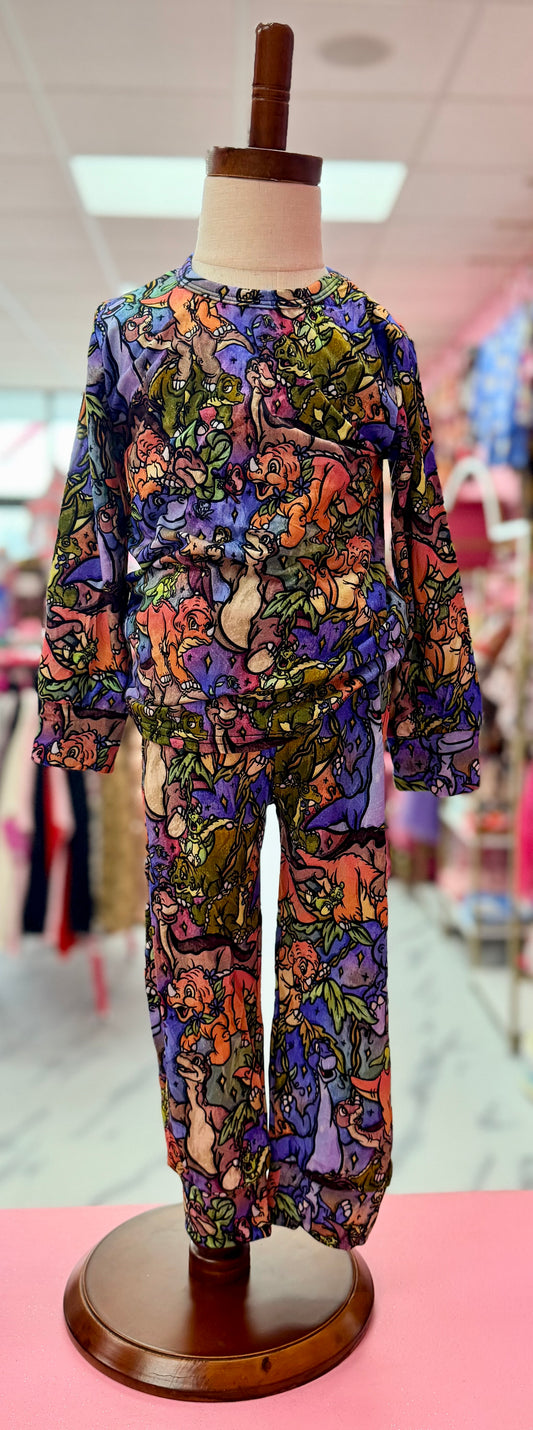 Dinosaur college bamboo 2 piece