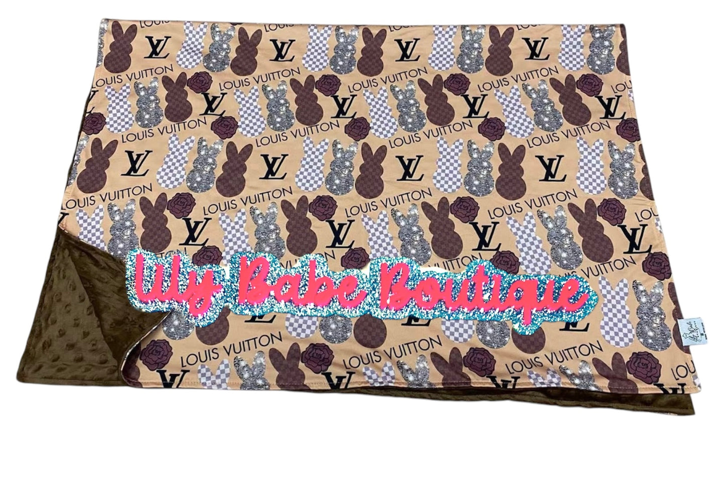 Brown Bunny Child Bamboo Blanket