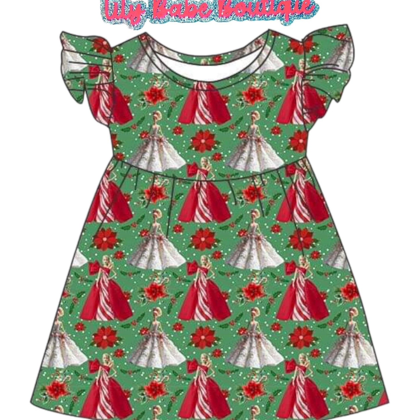Holiday Doll Dress