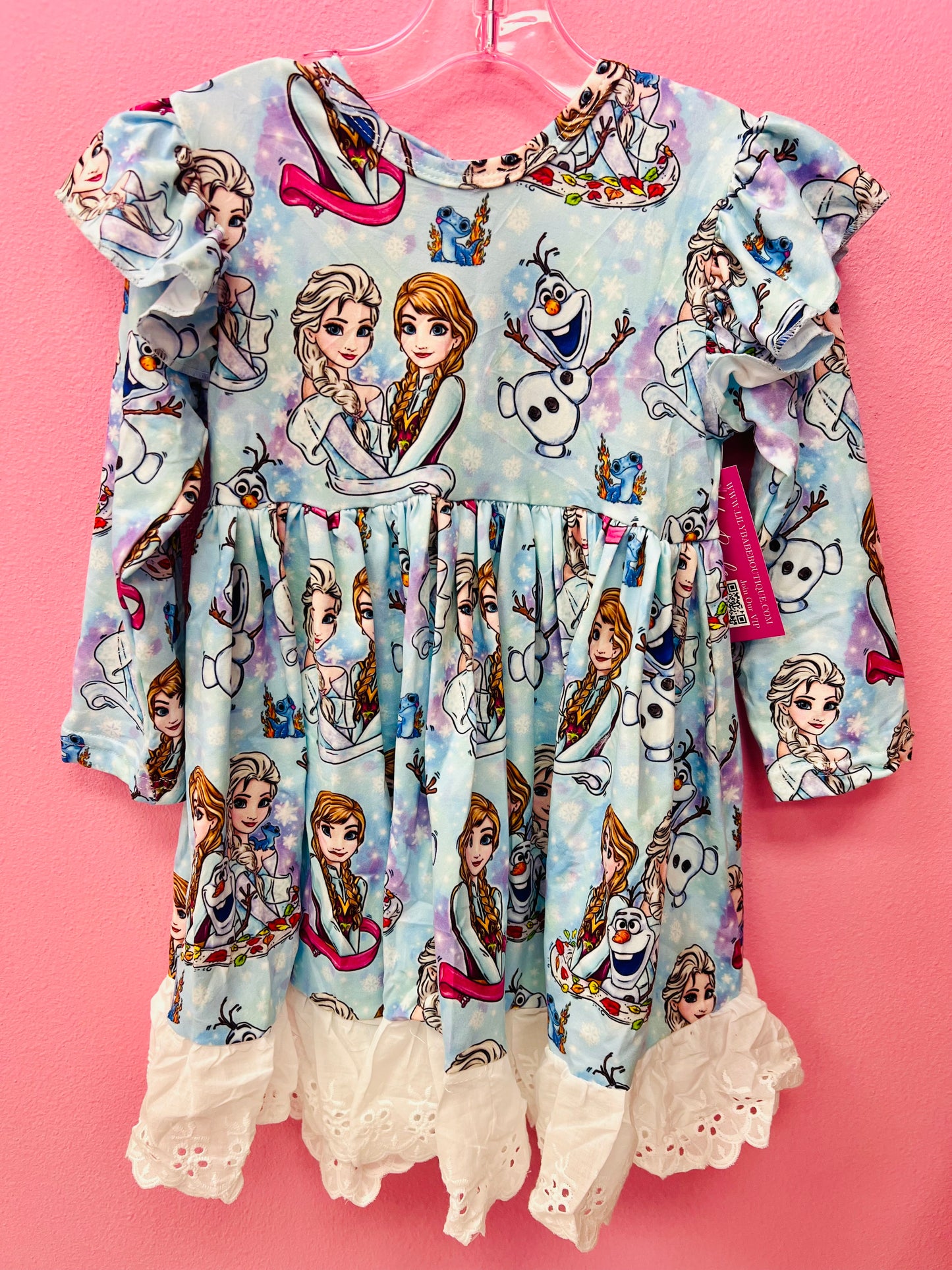 Blue Sisters Lace Dress