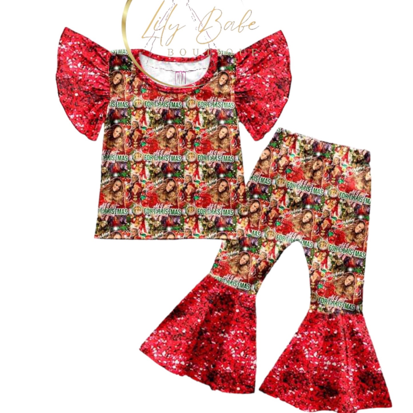 Mariah Christmas Bell 2 Piece Set