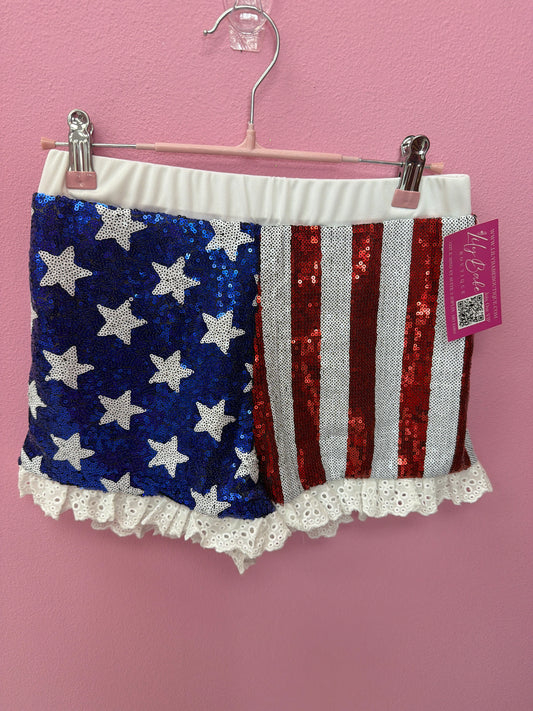 ADULT Sequin America Shorts