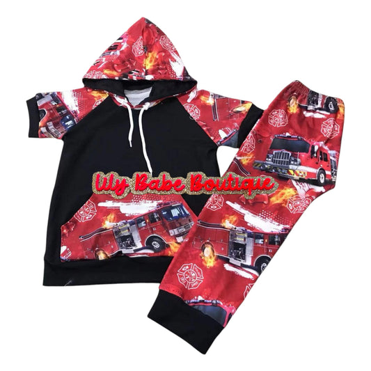 Fire Truck 2 Piece Set