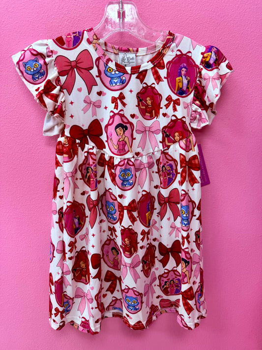 White Hearts Hunter Dress
